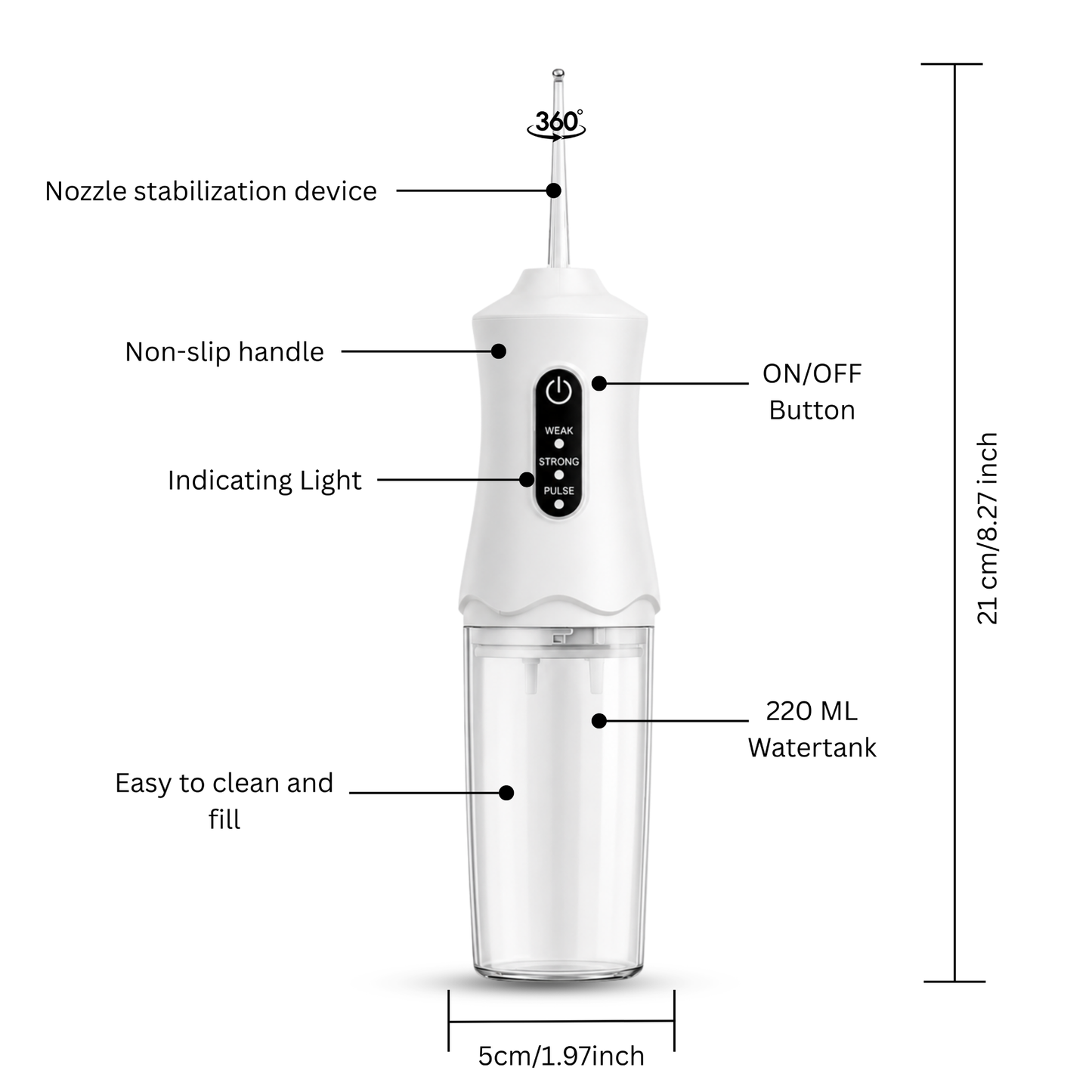 Oraluxe Portable Water Flosser